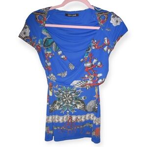 Roberto Cavalli Under The Sea Blouse